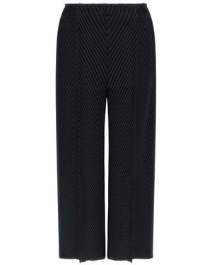 Issey Miyake 'Soft Fold Pleats' Pants - Blue