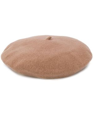 Celine Robert Knitted Beret Hat - Natural