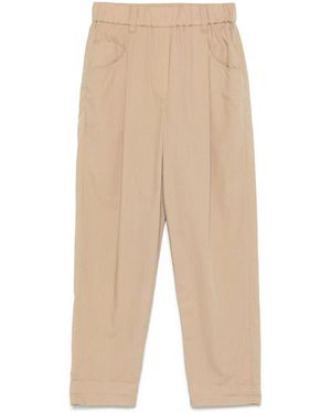Brunello Cucinelli Cotton Pants - Natural