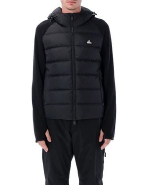 Moncler Hybrid Hooded Down Jacket - Blue
