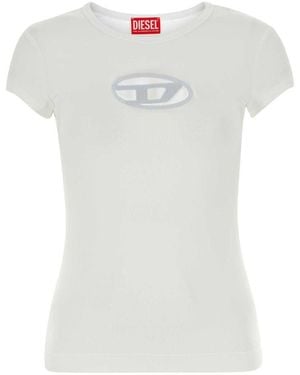 DIESEL T-Angie Cotton T-Shirt - White