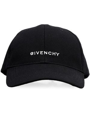 Givenchy Curved Cap W/logo - Black