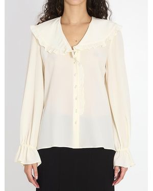 Chloé Fluid Silk Blouse - White