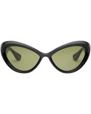 Jean Paul Gaultier Parisian Cat Sunglasses - Green
