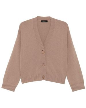 Fabiana Filippi Wool V-Necked Cardigan - Natural