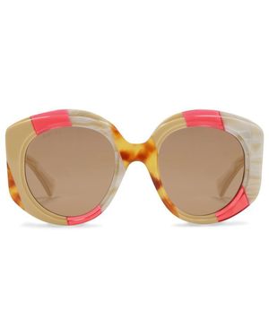 Gucci Oversized Colored Sunglasses For - Pink