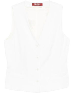Max Mara Waistcoats - White