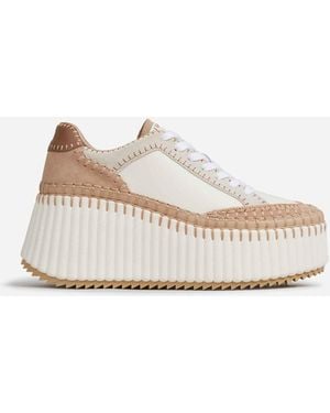 Chloé Trainers Wedge Nama - Natural