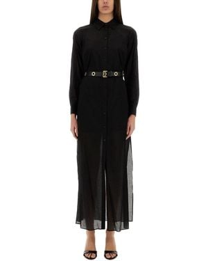MICHAEL Michael Kors Chemisier Dress in Gray | Lyst