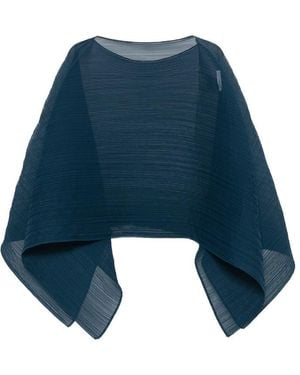 Pleats Please Issey Miyake Stoles - Blue
