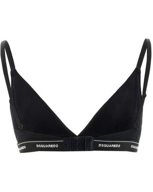 DSquared² Bra With Logo - Black