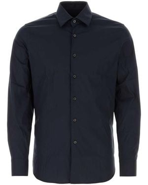 Prada Stretch Poplin Shirt - Blue