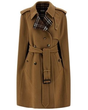 Burberry 'belmont' Cape - Brown