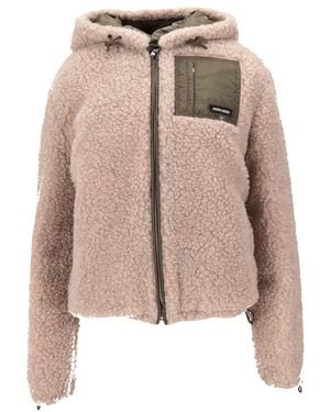 Miu Miu Piumini Teddy+Ponge'Nylon Piumino - Natural
