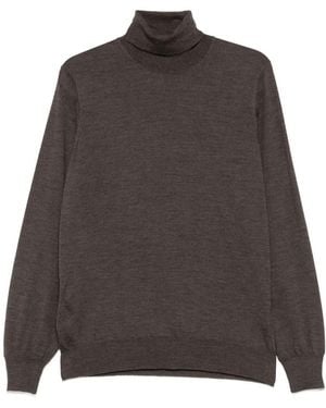 Brunello Cucinelli Wool Blend Turtleneck Sweater - Gray