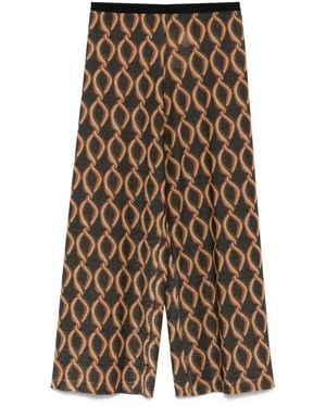 Siyu Printed Trousers - Blue