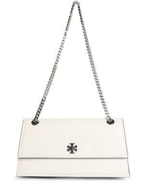 Tory Burch Medium 'Kira' Crossbody Bag With Leather Giretto Detail - White