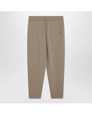 Burberry Beige Cashmere-blend Jogging Pants - Natural