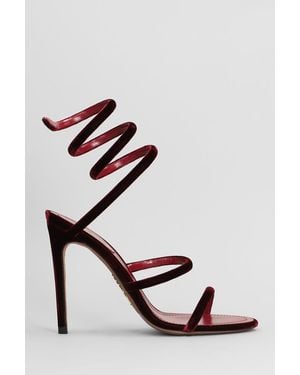 Rene Caovilla Cleo Sandals - Red