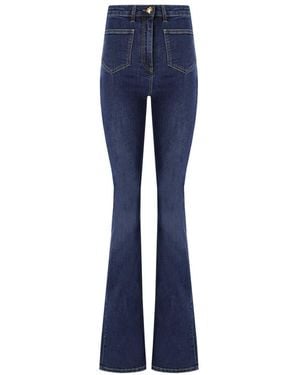 Elisabetta Franchi Dark Flare Jeans - Blue