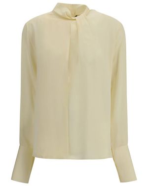Tom Ford Silk Georgette Blouse - Natural