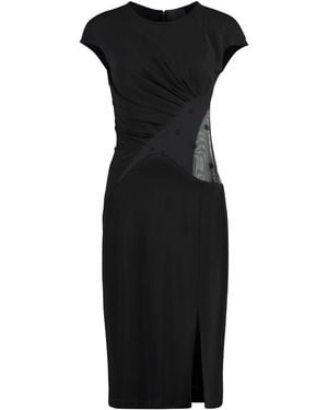 Givenchy Chic Mini Draped Dress For - Black