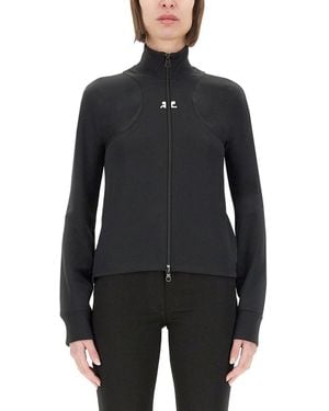 Courreges Interlock Scuba Jacket - Black