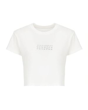 MM6 by Maison Martin Margiela T-shirts And Polos - White