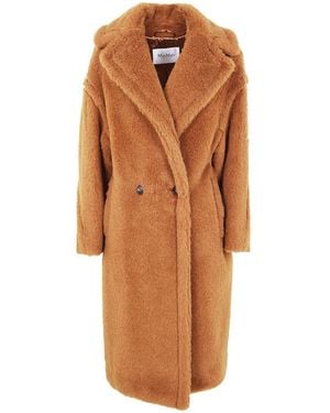 Max Mara "tedgirl" Classic Coat Clothing - Orange