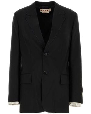 Marni Jackets And Vests - Black