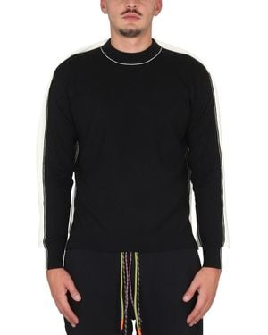 Ambush Crossneck Ribbe Collar Jersey - Black