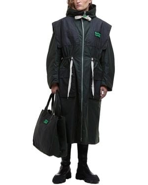 BARBOUR X GANNI Waxed Cotton Parka - Black