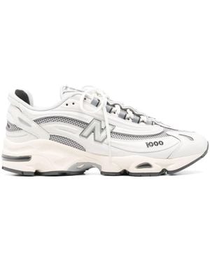 New Balance Calf Leather Sneakers - White