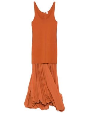 TOTEME Cocoon Sleeveless Dress - Orange