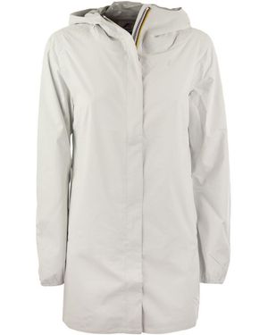 K-Way Sophie Stretch - Hooded Jacket - White