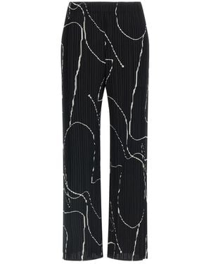 Pleats Please Issey Miyake 'Pause' Pants - Black