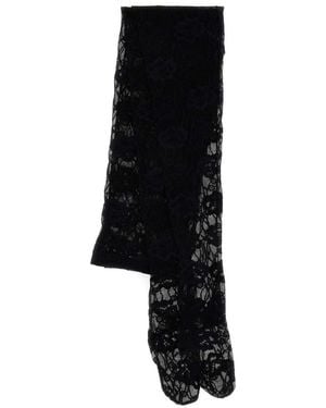 Saint Laurent Lace Collant - Black