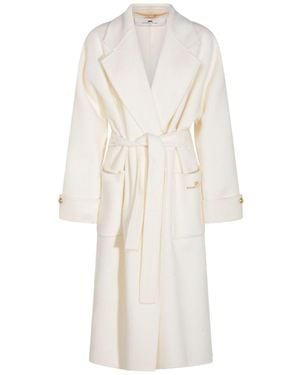 Elisabetta Franchi Coats - White