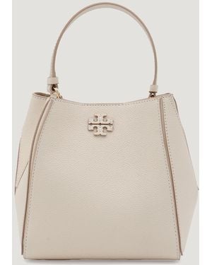 Tory Burch Leather Satchel - Natural