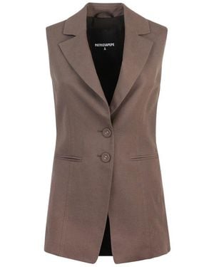 Patrizia Pepe Gilet - Brown