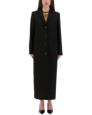 Moschino Long Tailored Coat - Black