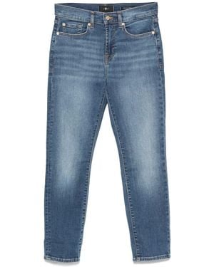 7 For All Mankind Skinny Denim Jeans - Blue
