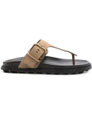 Tod's Leather Slippers - Brown