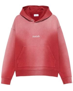 AMISH 'Hood' Sweatshirt - Red