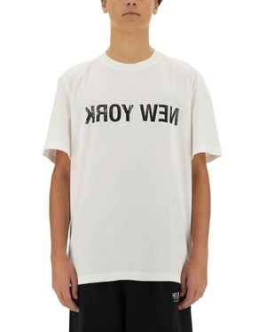 Helmut Lang Logo T-Shirt - Gray