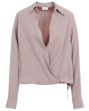 Dries Van Noten Cedal Blouse Top - Pink