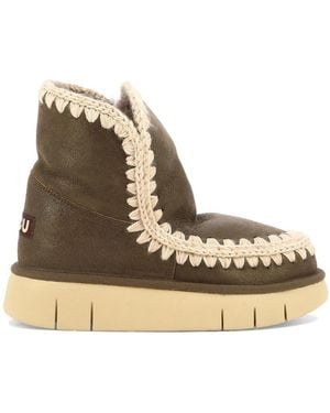 Mou "eskimo 18 Bounce" Ankle Boots - Natural