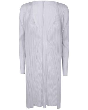 Pleats Please Issey Miyake Basics Cardigan - White
