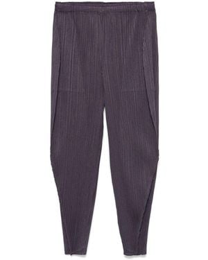 Pleats Please Issey Miyake Trousers - Blue