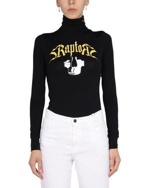 Raf Simons Logo Embroidery T-Shirt - Black
